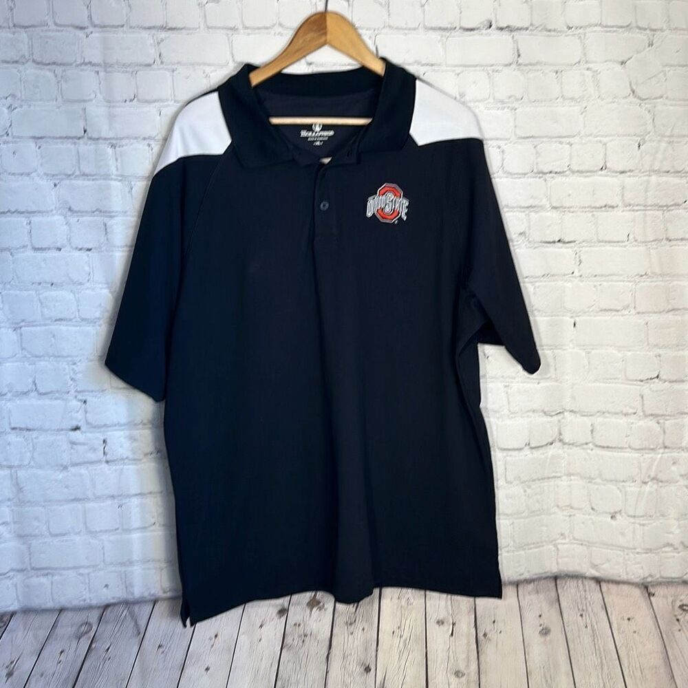 Holloway Men’s Ohio State Buckeyes Polo Shirt Size XL‎ Value City Arena Black